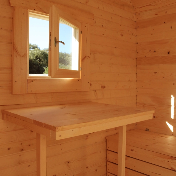 Sauna Quadro 5m: Duża Sauna i Duża Przebieralnia