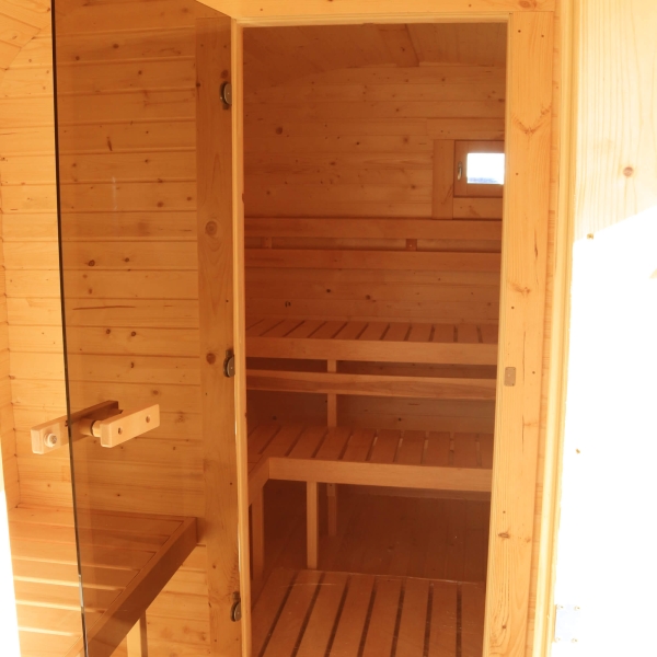 Sauna Quadro 5m: Duża Sauna i Duża Przebieralnia