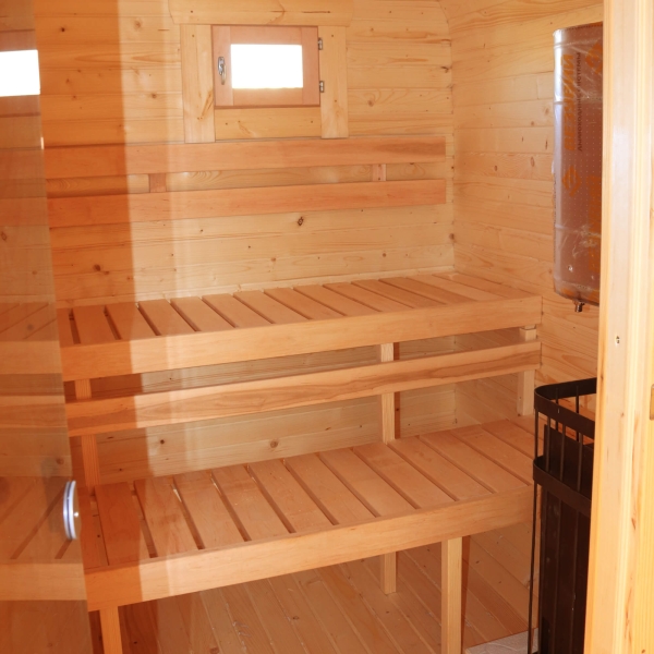 Sauna Quadro 5m: Duża Sauna i Duża Przebieralnia