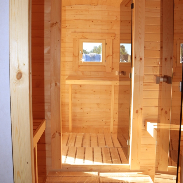 Sauna Quadro 5m: Duża Sauna i Duża Przebieralnia